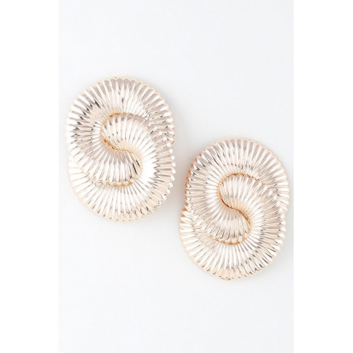 Interweaved Infinity Loop Earrings - Designer Style - CC-WH2000868