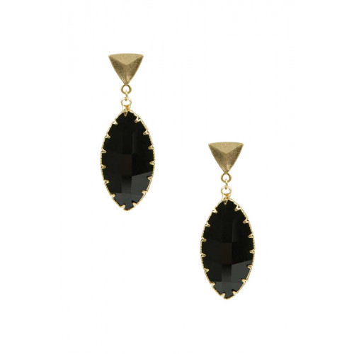 Triangle Resin Dangle Earring - Designer Style - CC-55035