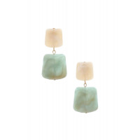 Acetate Resin Square Drop Earring