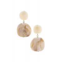 Acetate Resin Double Circle Earring