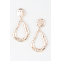 Abstract Shiny Teardrop Earrings - Trendy Look