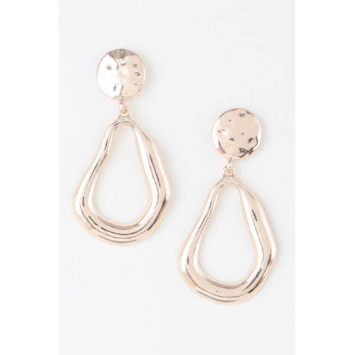 Abstract Shiny Teardrop Earrings - Designer Style - CC-WH2000922