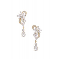 Flower Rhinestone Dangle Earring