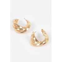 Multi Metal Small Hoop Earring