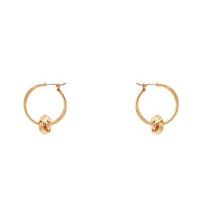 Knot Hoop Earring
