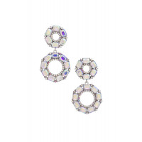Double Circle Rhinestone Earring