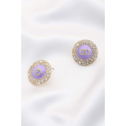 Double Round Round Alloy Earring