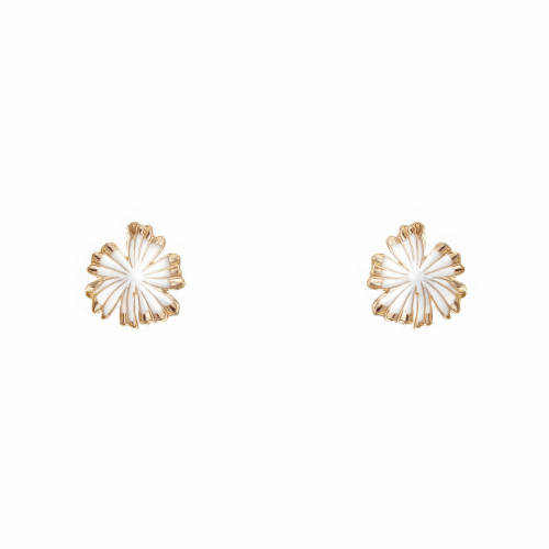 Flower Stud Earring - Designer Style - CC-58586