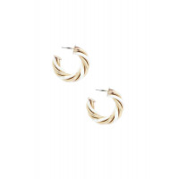 Twisted Open Circle Earring