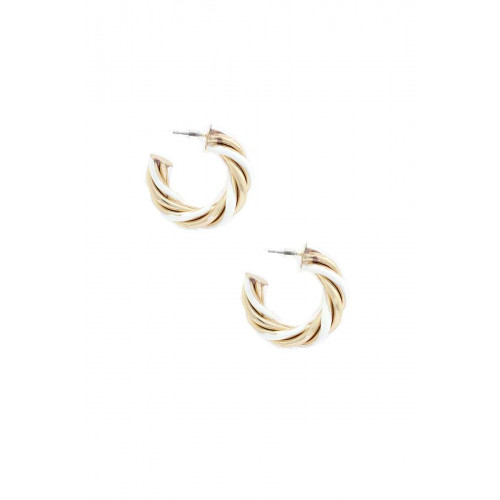 Twisted Open Round Earring - CC-54273