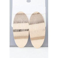 Shiny Curved Peel Earrings