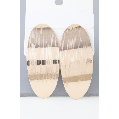 Shiny Curved Peel Earrings - Designer Style - CC-WH2001571