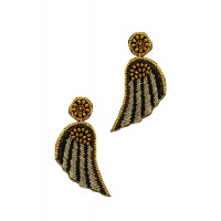 Fashion Modern Wing Patch Drop Earring