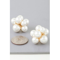Pearl Flower Bundle Stud Earrings