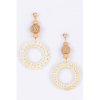 Round Bamboo Earring