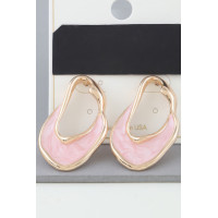 Multi Abstract Marble Ripple Earrings