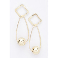 Gold Plated Metal Earring