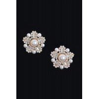Starburst Faux Pearl Earrings