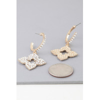 Bejeweled Flower Earrings