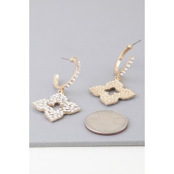 Bejeweled Flower Earrings