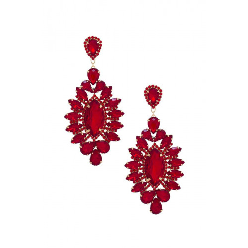 Marquise Crystal-studded Dangle Earring - CC-56169