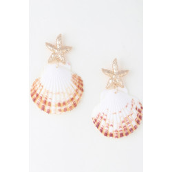 Under The Sea Clam Earrings
