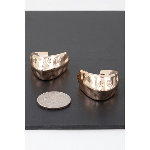 Abstract Ripple Hook Earrings - Designer Style - CC-WH2000861