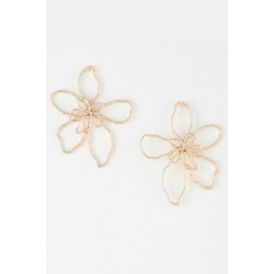 Delicate Abstract Flower Earrings