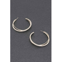 Rhinestone Hoop Earring