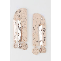 Shiny Hammered Drop Earrings