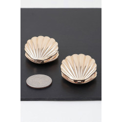 Modern Clam Shell Earrings