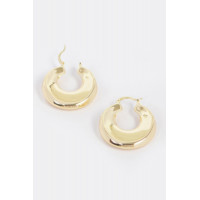Vintage Gold Dip Metal Earring