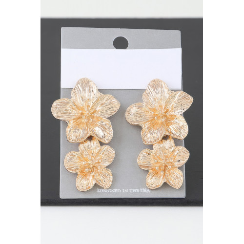 Delicate Blooming Flower Earrings - Designer Style - CC-WH2000717