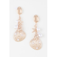 Pearled Under The Sea Drop Earrings