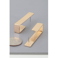 Modern Geometric Frame Hook Earrings