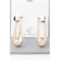 Shiny Melt Hoop Earrings