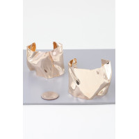 Ripple Plate Hoop Earrings