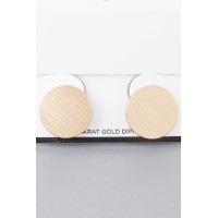 Matte Abstract Disc Earrings