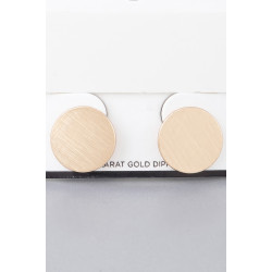 Matte Abstract Disc Earrings
