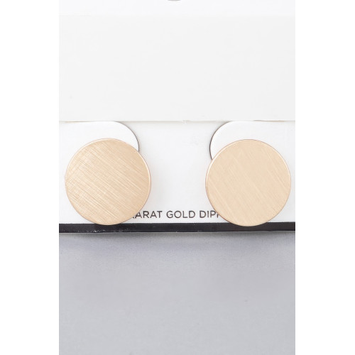 Matte Abstract Disc Earrings - Designer Style - CC-WH2001275
