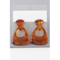 Open Marble Fashion Earrings