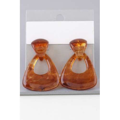 Open Marble Style Earrings - Designer Style - CC-WH2001383