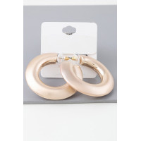 Matte Modern Hoop Earrings