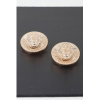 Grand Lion Emblem Earrings