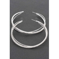 Rhinestone Hoop Earring