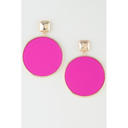 Bright Playful Round Drop Earrings - CC-WH2001465