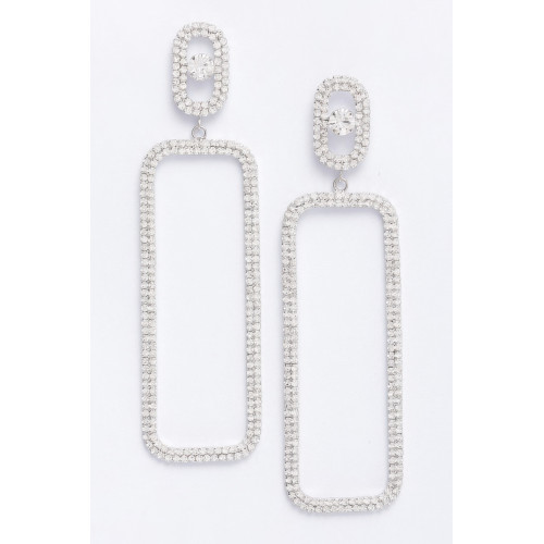 Crystal-studded Earring - CC-WH2001514