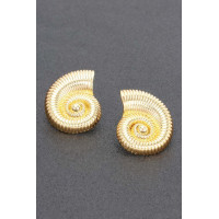 Metal Gold Dip Earring