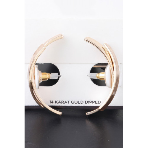 Contemporary Crossed Paths Earrings - CC-WH2001274