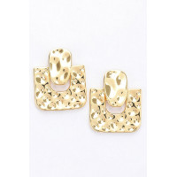 Metal Gold Dip Earring